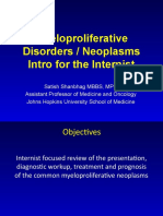 Myeloproliferative Disorders / Neoplasms Intro For The Internist