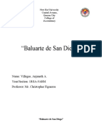 "Baluarte de San Diego": Name: Villegas, Anjaneth A. Year/Section: 1BSA-5ABM Professor: Mr. Christopher Figueroa