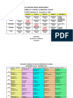 Alternative Work Arrangement Upper Tambler 1 Central Elementary School EFFECTIVE September 13 - December 17, 2021