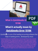 How To Fix Quickbooks Error 15106?