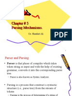 Chapter # 5 Parsing Mechanisms. Chapter # 5 Parsing Mechanisms