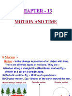 motion & time Class 7 science 