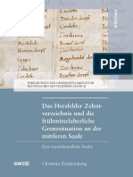 Christian Zschieschang, Das Hersfelder Zehntverzeichnis