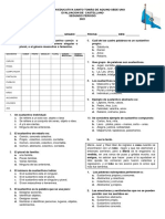 Evaluación de castellano: Sustantivos