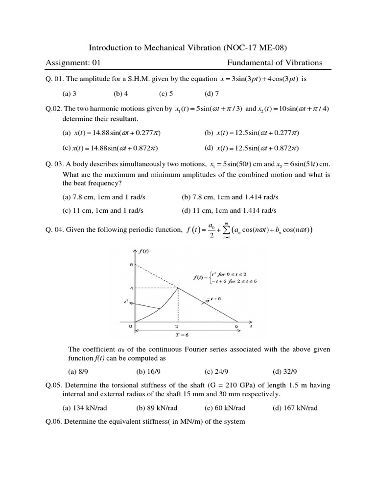 Introduction to Mechanical Vibration | PDF | Mechanics | Physical Phenomena
