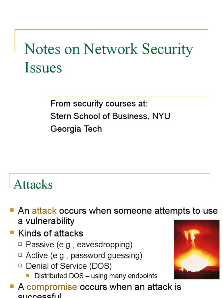 Network Security Notes