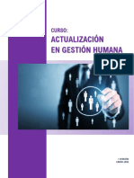 Curso Actualización en Gestión Humana