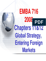 EMBA 716 Chapt 11-12 Entering Foreign MKT 2008