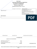 Application ID: 1421100810353227 Certificate No: GMDSS-1762/16 Bangladeshi CDC/ID For Others: C/O/7725