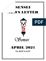 Sensei News Letter: For Ailet & Clat