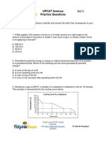 UPCAT Science Practice Questions Set 3