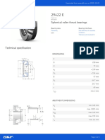 Spherical Roller Thrust Bearings: Dimensions