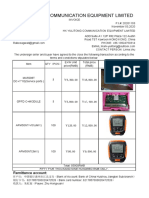 HK Yulitong Communication Equipment Limited: Remittance Account
