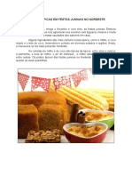 Comidas Típicas em Festas Juninas No Nordeste