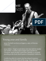 James Hetfield: Main Songwriter, Lyricist, Vocalist and Rhythm Guitarist of Metallica