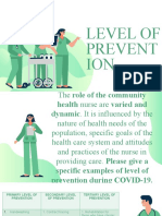 Level of Prevention (COVID-19)