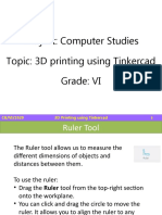 CB - VI - Computer Studies - CH 3 - 3D Printing Using Tinkercad.