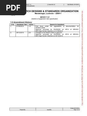 QO-D-7.1-3 Ver-2.0 - Deletion of equipment, item specification