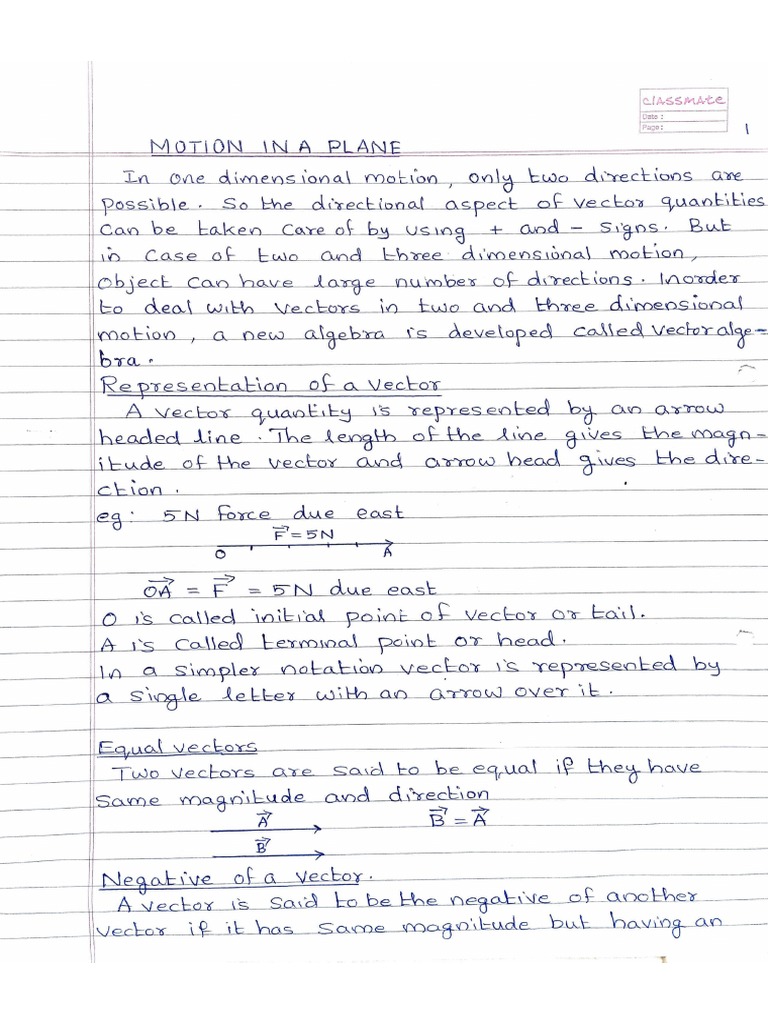 Vector Algebra and Operations Guide | PDF | Scalar (Mathematics ...