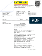 Lab results for COVID-19 PCR test