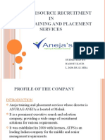 Human Resource Recruitment IN Aneja Training and Placement Services