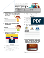 Evaluación Ciencias Sociales Guía #1