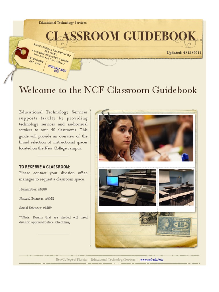 Classroom GuideBook Spring 2011-2 | PDF | Computer Monitor | Electronics