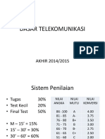 Dasar Telekomunikasi: AKHIR 2014/2015