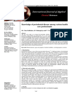 Knowledge of Periodontal Disease Among Various Health Care Professionals