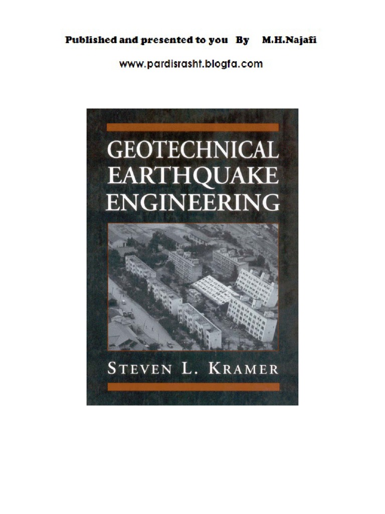 Geotechnical Earthquake Engineering (Kramer 1996) | PDF