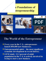 The Foundations of Entrepreneurship