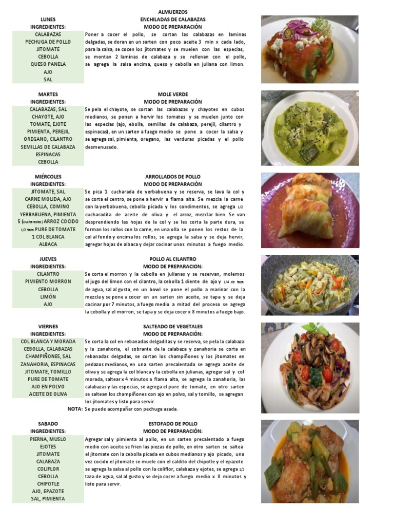 Comidas Saludables 2 | PDF | Cilantro | Salsa