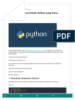 Aturan Penulisan Sintaks Python Yang Harus Dipatuhi - PETANIKODE