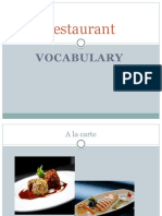 Restaurant Vocabulary Flashcards - 93963