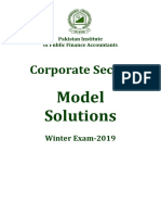 Solutions - Winter Exam 2019