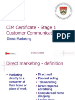Direct Marketing and Exhibitions