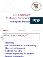 Meetings and Presentations