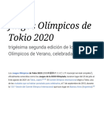 Tokio 2020: Los Juegos Olímpicos de Verano