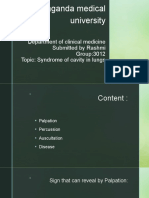 Presentation by Rashmi 3012 Syndrome of The Cavity in Lungs