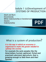 C) Systems of Production