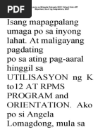 Brigada Eskwela Closing Script | PDF