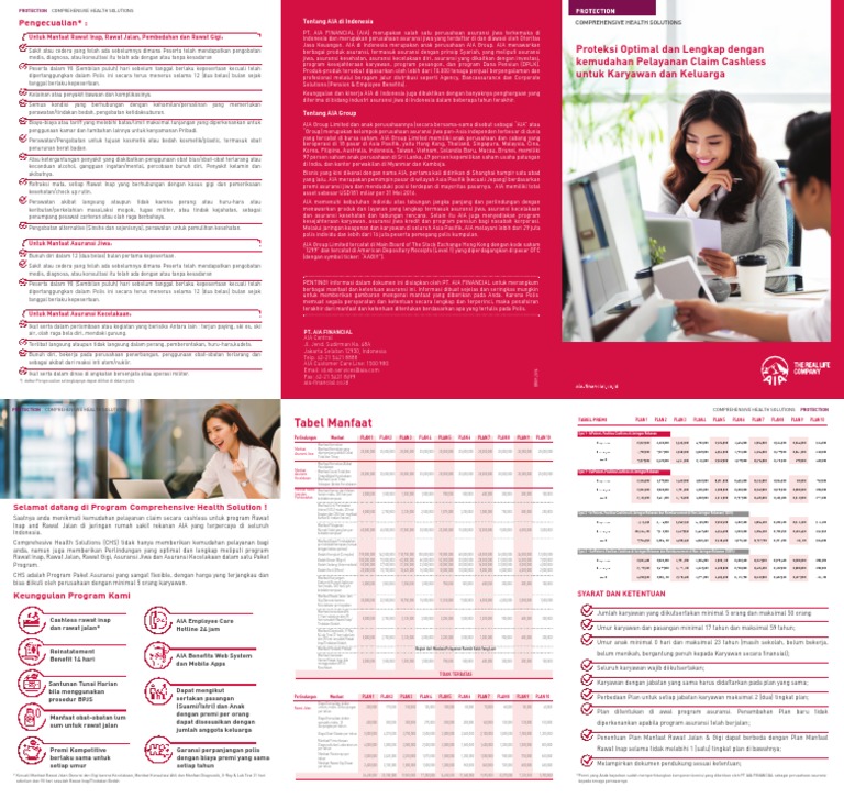 Comprehensive Health Solutions (CHS) Brosur PDF