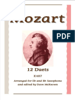 12 Duets For Eb and BB Saxophone