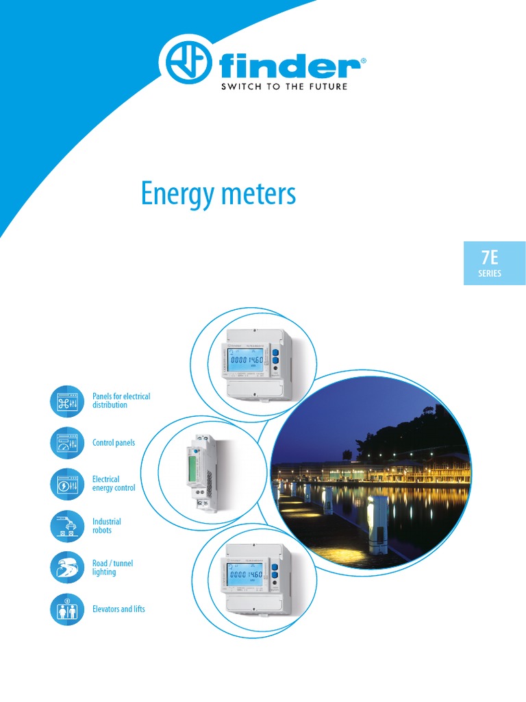 7E Series Energy Meters Overview | PDF | Alternating Current | Backlight