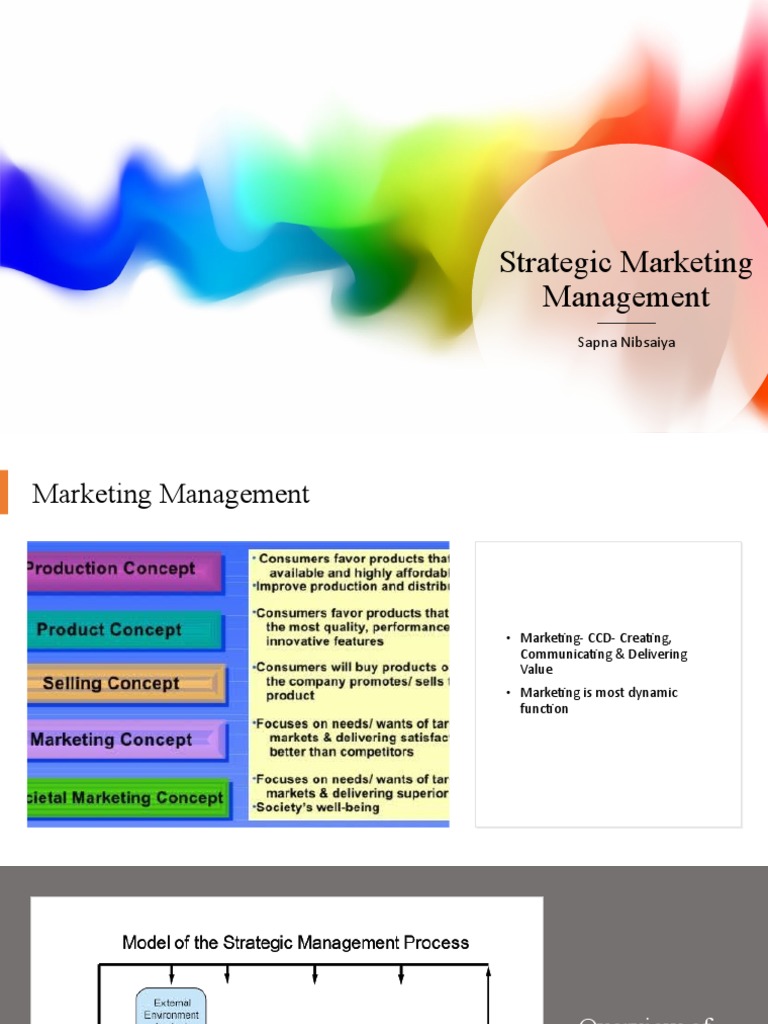 Strategic Marketing Management Chapter 1 | PDF | Marketing Strategy ...