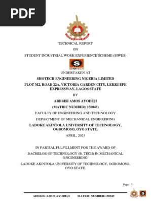 TECHNICAL REPORT
