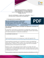 Guía de Actividades y Rúbrica de Evaluación - Unidad 1 - Fase 3 - Actividad Sobre Fundamentos de Probabilidad