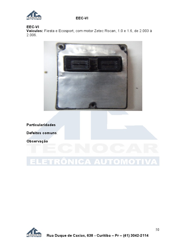 16 Eec-Vi | PDF | Ford Motor Company | Tecnologia de veículos