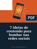 7 ideias de conteúdo para bombar nas redes sociais