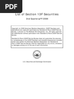 List of Section 13F Securities - Securities and Exchange Commission